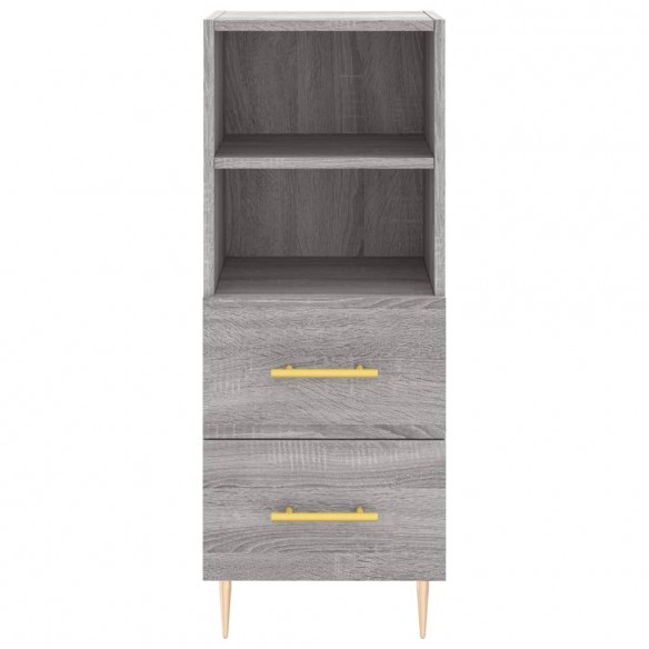 Buffet haut Sonoma gris 34,5x34x180 cm Bois d'ingénierie