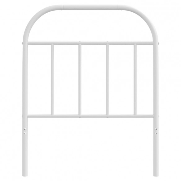 Tête de lit métal blanc 75 cm