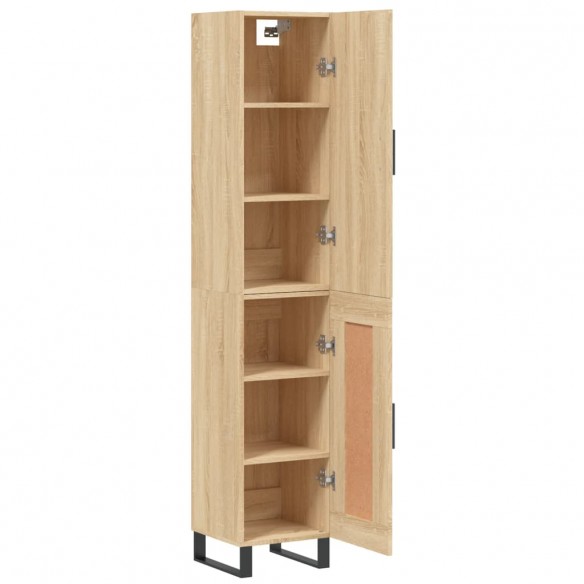 Buffet haut Chêne sonoma 34,5x34x180 cm Bois d'ingénierie