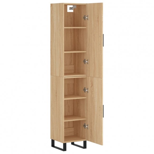 Buffet haut Chêne sonoma 34,5x34x180 cm Bois d'ingénierie