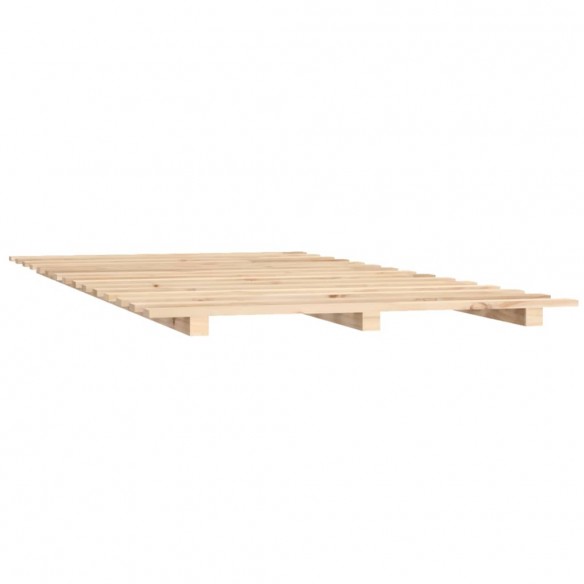 Cadre de lit 150x200 cm bois de pin massif