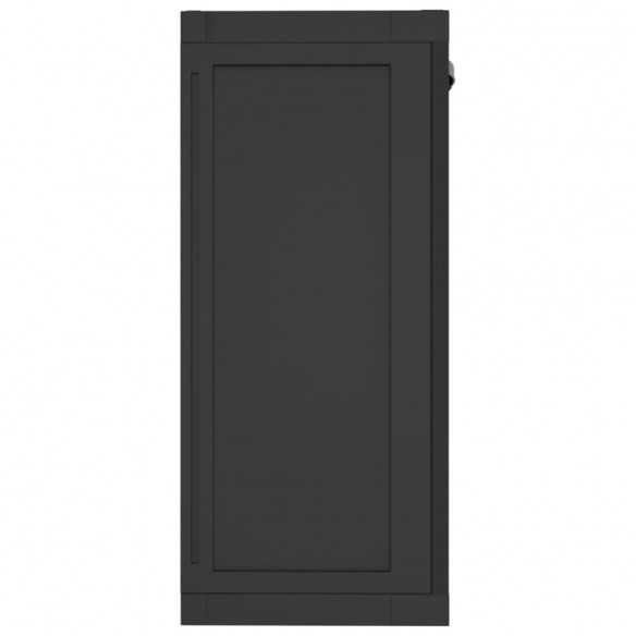 Armoire de rangement d'extérieur noir 97x37x85 cm PP