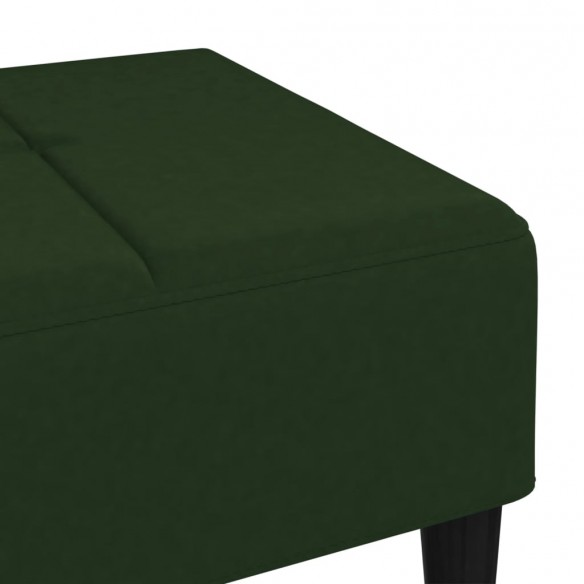 Repose-pied Vert foncé 78x56x32 cm Velours