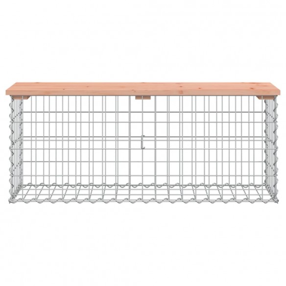 Banc jardin design gabion 103x31,5x42 cm bois massif de douglas