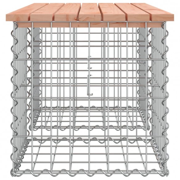 Banc de jardin design gabion 103x44x42cm bois massif de douglas