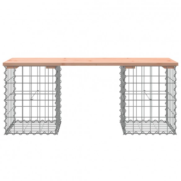 Banc de jardin design gabion 103x31x42cm bois massif de douglas