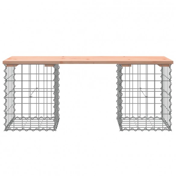 Banc de jardin design gabion 103x31x42cm bois massif de douglas