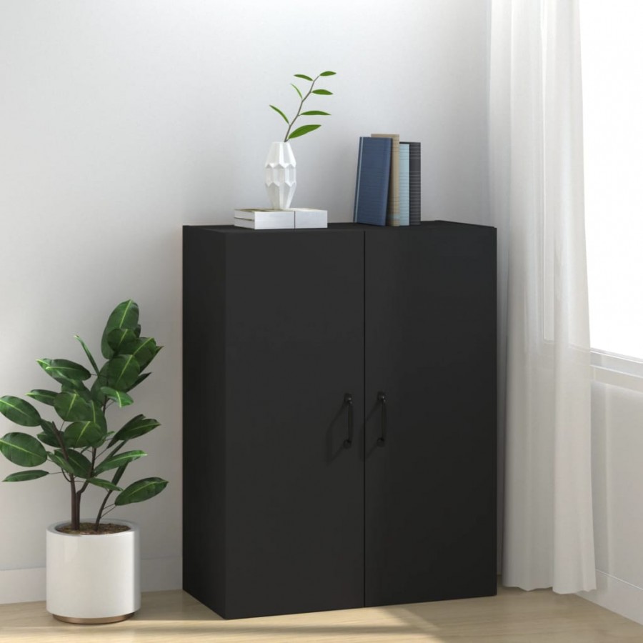 Armoire suspendue Noir 69,5x34x90 cm 