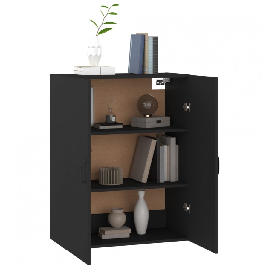 Armoire suspendue Noir 69,5x34x90 cm 