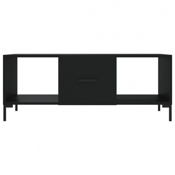 Table basse noir 102x50x40 cm bois d'ingénierie
