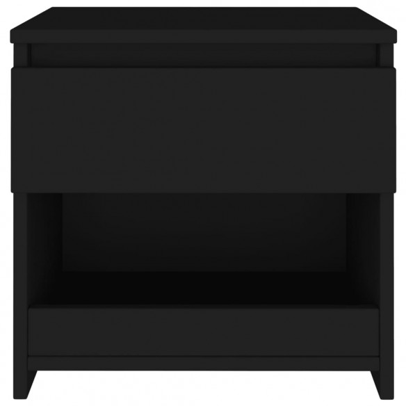 Table de chevet Noir 40x30x39 cm Aggloméré