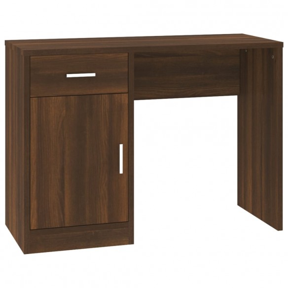 Bureau avec tiroir et armoire Chêne marron 100x40x73 cm