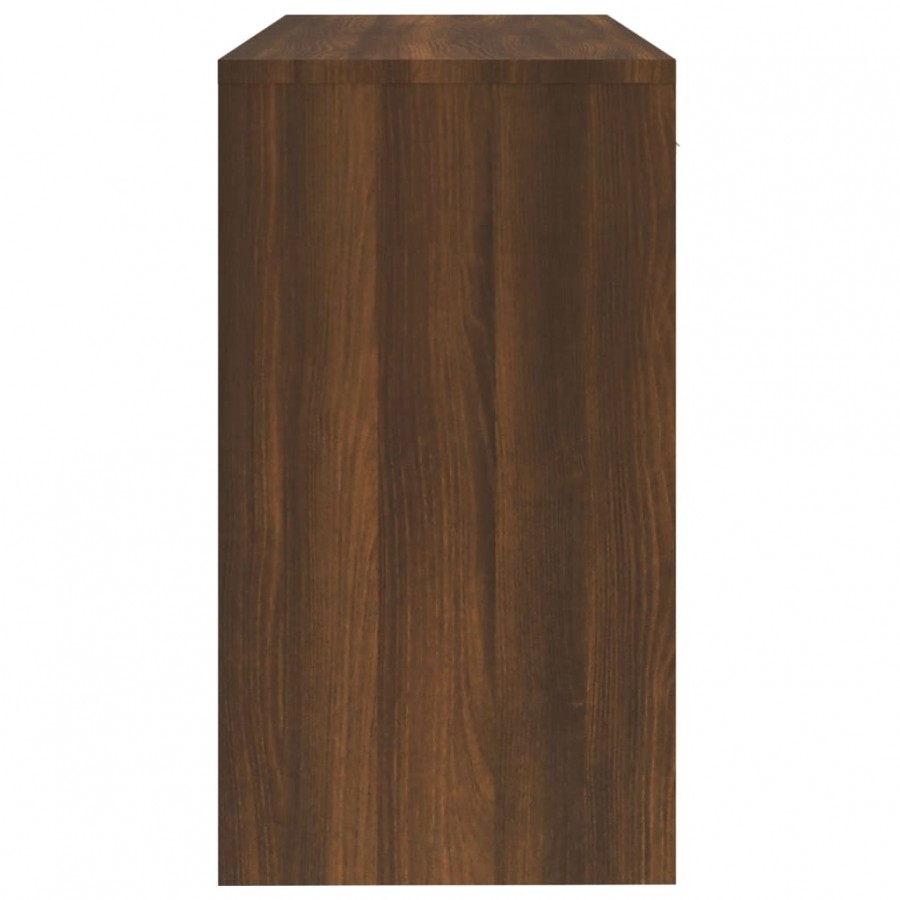 Bureau avec tiroir et armoire Chêne marron 100x40x73 cm