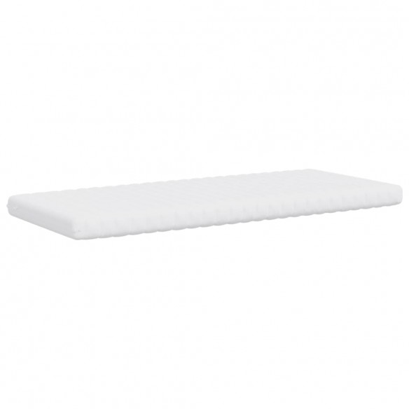 Matelas en mousse blanc 100x200 cm 7 zones dureté 20 ILD