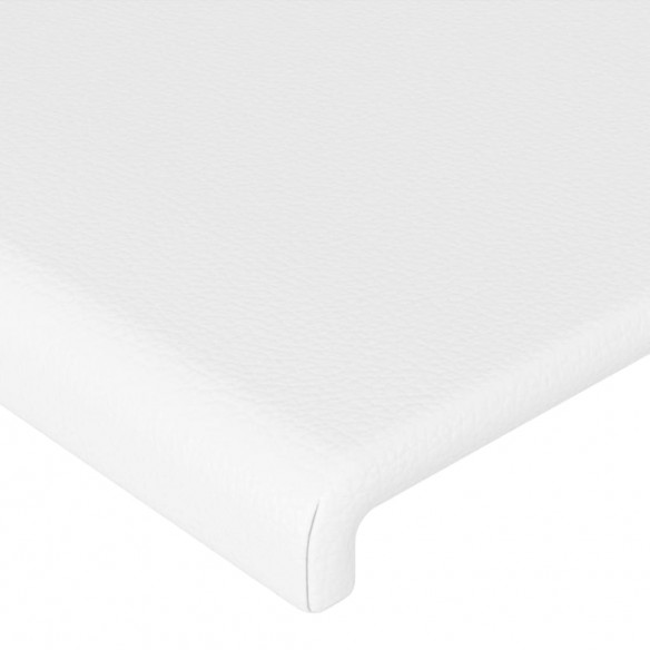 Têtes de lit 4 pcs Blanc 100x5x78/88 cm Similicuir