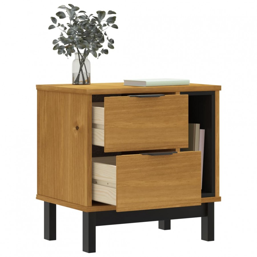 Table de chevet FLAM 49x35x50 cm bois de pin massif