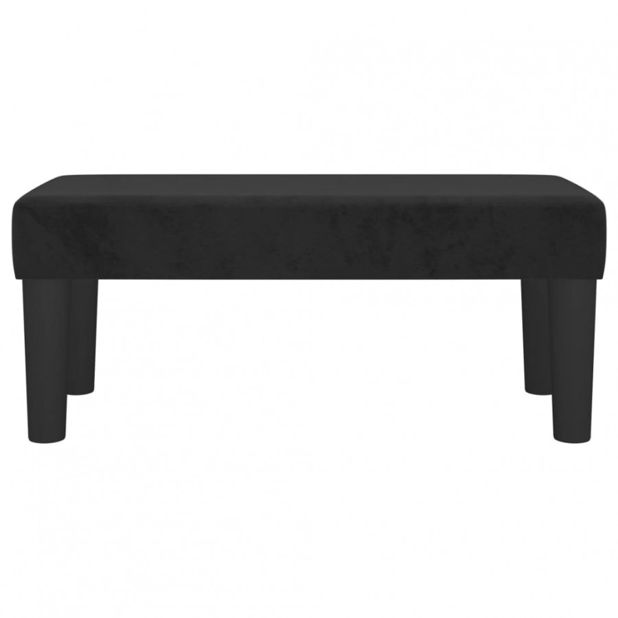 Banc Noir 70x30x30 cm Velours