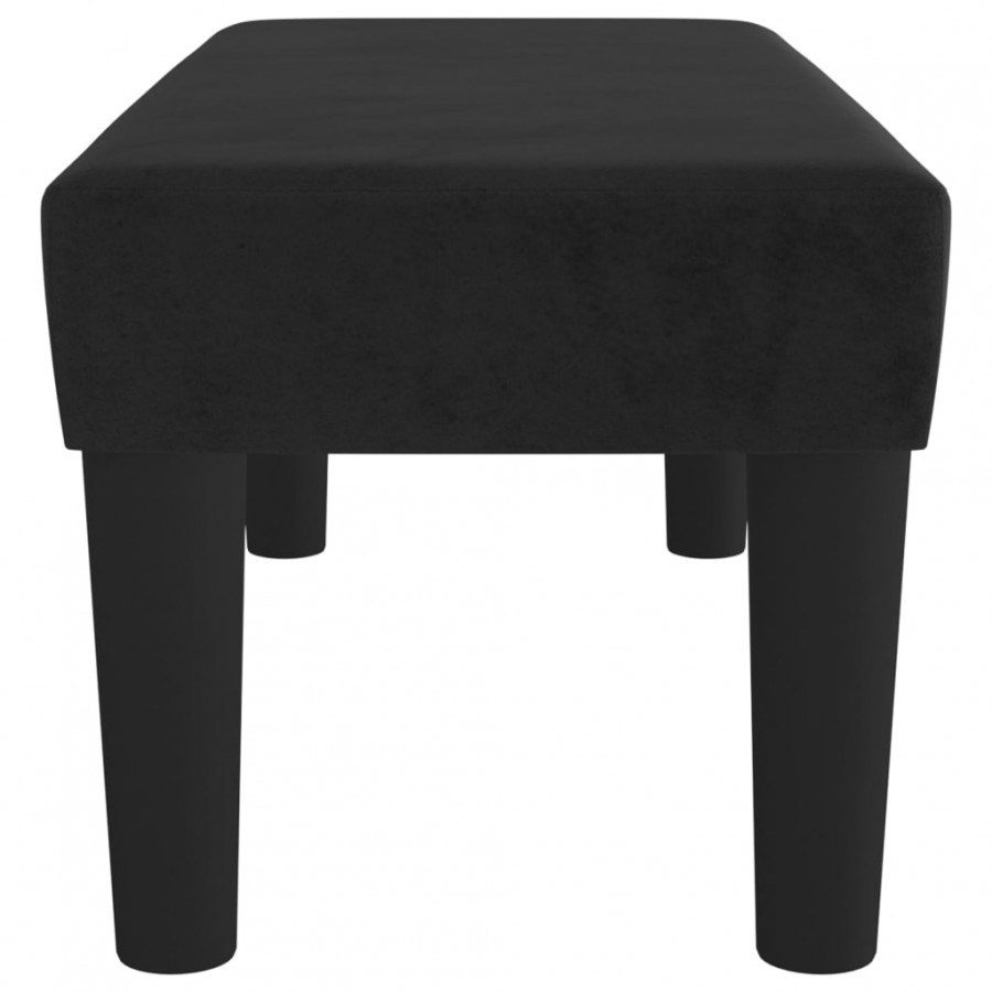 Banc Noir 70x30x30 cm Velours