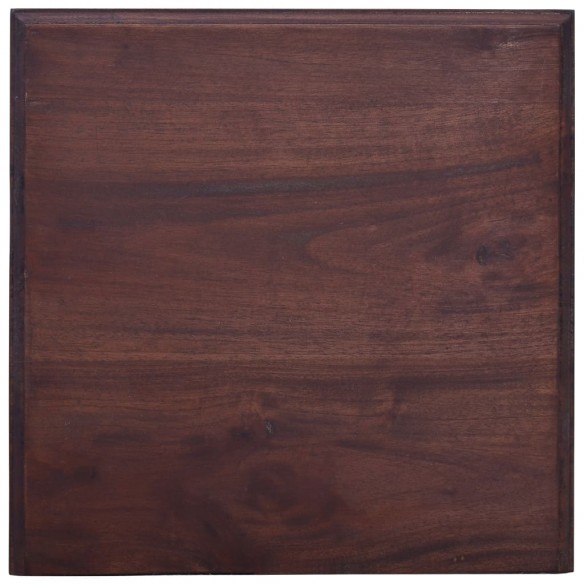 Table de chevet marron classique bois d'acajou massif