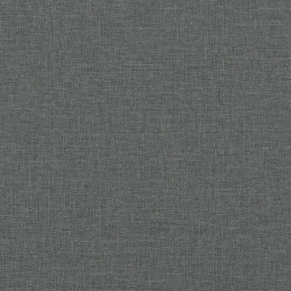 Lit de jour avec gigogne et matelas gris foncé 90x200 cm tissu
