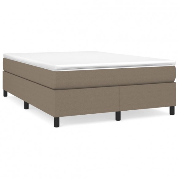 Cadre de lit Taupe 140x190 cm Tissu