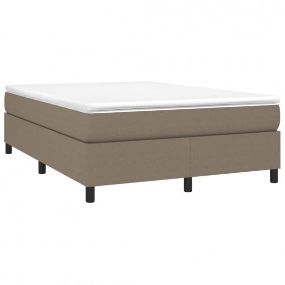 Cadre de lit Taupe 140x190 cm Tissu