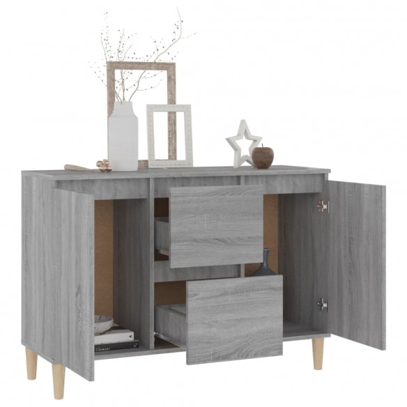 Buffet Sonoma gris 103,5x35x70 cm Bois d'ingénierie