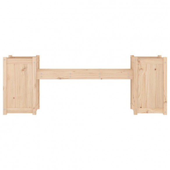 Banc avec jardinières 180x36x63 cm bois massif de pin