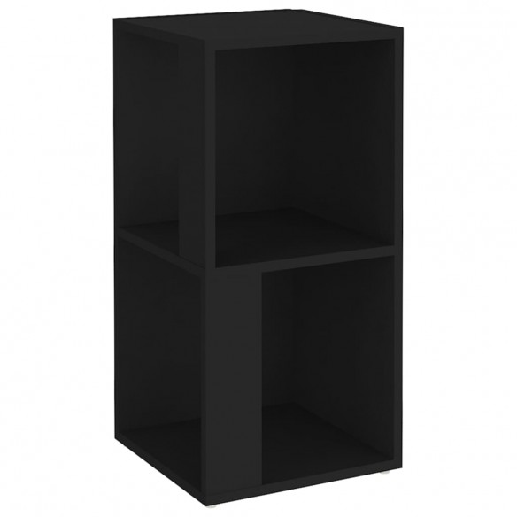 Armoire d'angle Noir 33x33x67 cm Aggloméré