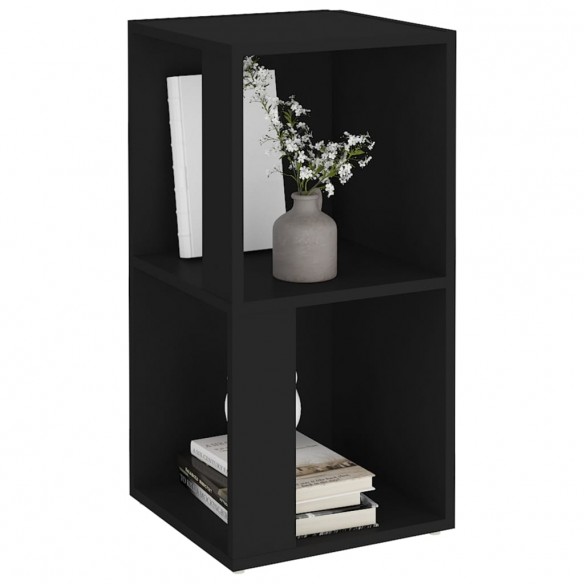 Armoire d'angle Noir 33x33x67 cm Aggloméré