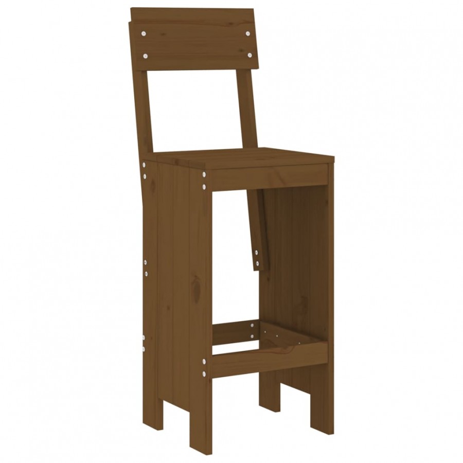 Tabourets 2 pcs marron miel 40x48,5x115,5 cm bois massif de pin