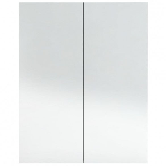 Armoire à miroir de salle de bain 60x15x75 cm MDF Gris béton