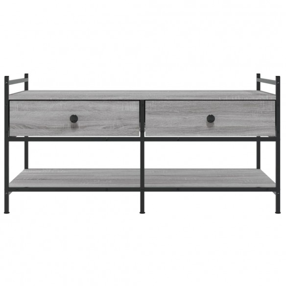 Table basse sonoma gris 99x50x50 cm bois d'ingénierie