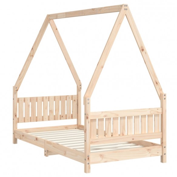 Cadre de lit pour enfant 80x160 cm bois de pin massif