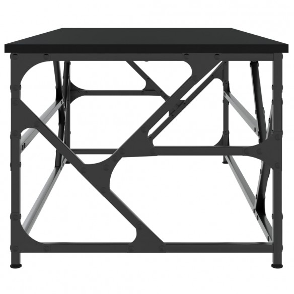 Table basse Noir 100x50x40 cm Bois d'ingénierie