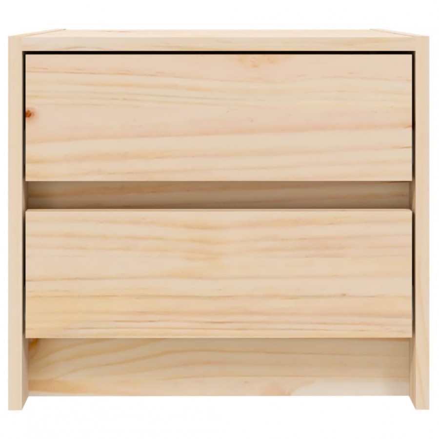 Tables de chevet 2 pcs 40x31x35,5 cm bois de pin massif