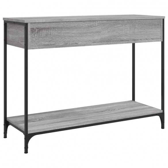Table console sonoma gris 100x34,5x75 cm bois d'ingénierie