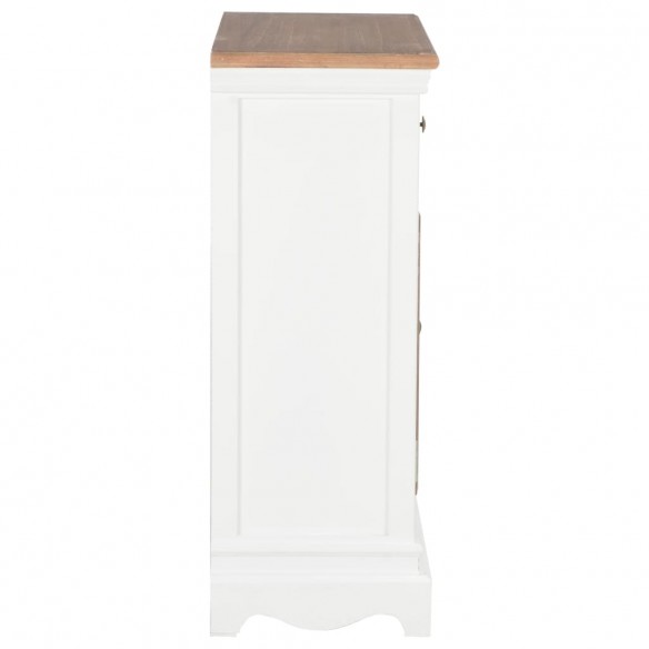 Buffet Blanc 60x30x80 cm Bois massif