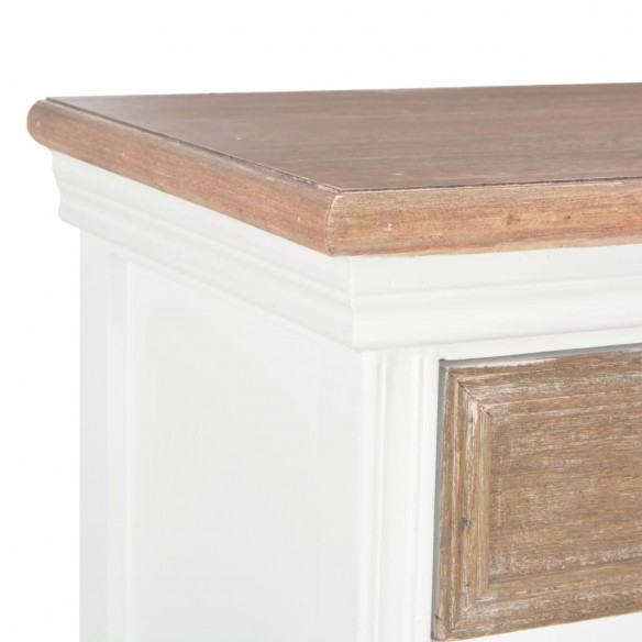 Buffet Blanc 60x30x80 cm Bois massif