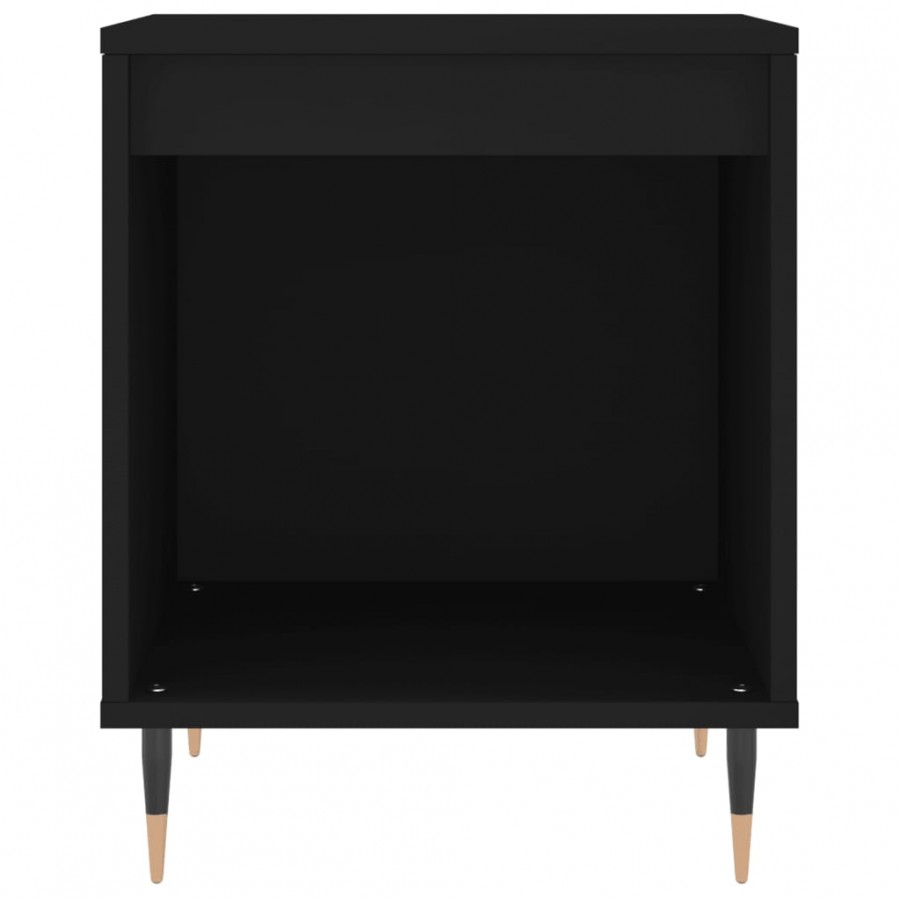 Table de chevet Noir 40x35x50 cm Bois d’ingénierie