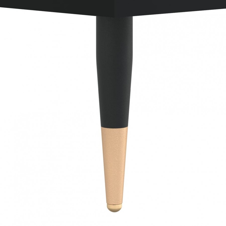 Table de chevet Noir 40x35x50 cm Bois d’ingénierie