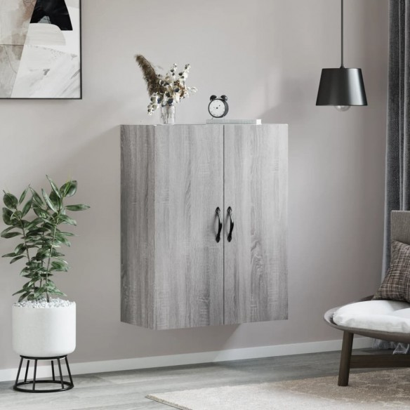 Armoire murale sonoma gris 69,5x34x90 cm bois d'ingénierie