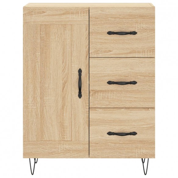 Buffet haut Chêne sonoma 69,5x34x180 cm Bois d'ingénierie