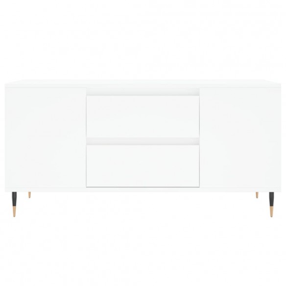 Table basse blanc 102x44,5x50 cm bois d'ingénierie