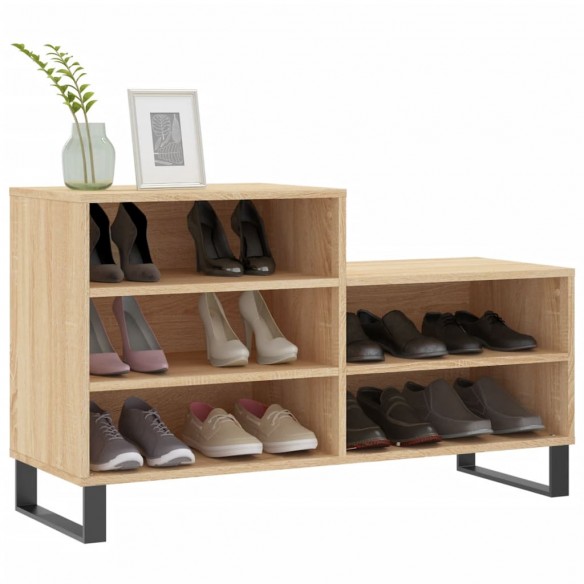 Armoire à chaussures Chêne sonoma 102x36x60cm Bois d'ingénierie