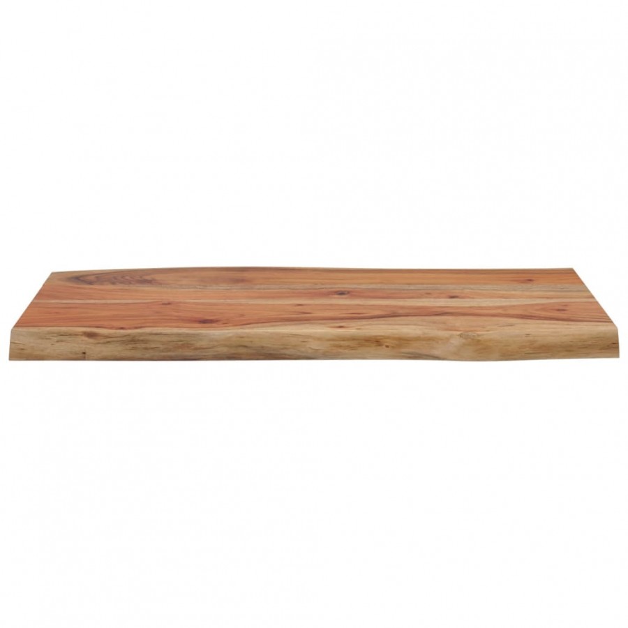 Table d'appoint 70x40x2,5cm bois massif acacia bordure assortie