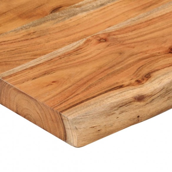 Table d'appoint 70x40x2,5cm bois massif acacia bordure assortie