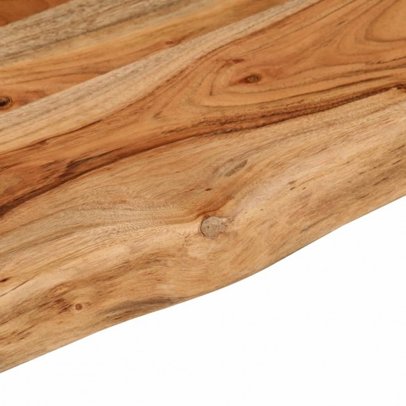 Table d'appoint 70x40x2,5cm bois massif acacia bordure assortie