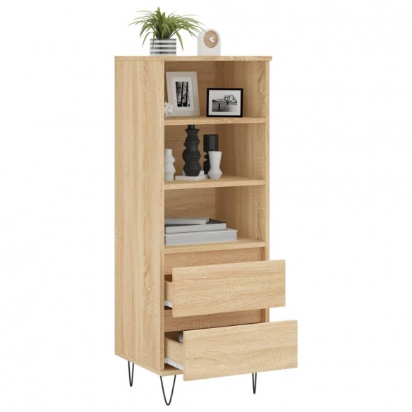 Buffet haut Chêne sonoma 40x36x110 cm Bois d'ingénierie