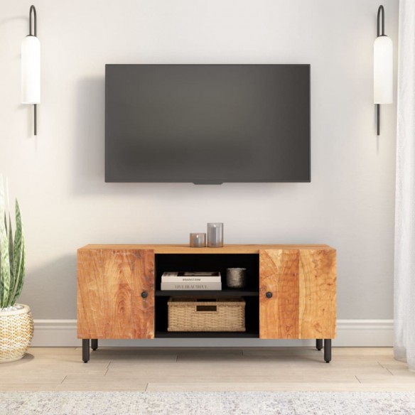 Meuble TV 105x33x46 cm Bois d'acacia massif